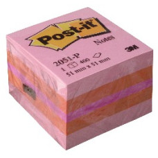 3M 2051P POST-IT MINI CUBO ROSA 51X51