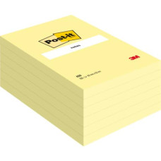 POST-IT FOGLIETTI RIPOSIZIONABILI FORMATO 101X152 MM - IN CONF. DA 6 BLOCCHETTI GIALLO