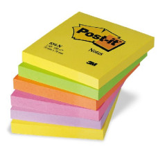 POST IT NEON 76X76 (CLASSICO) 100 FG - CONF 6 - ARANCIO NEON