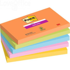 POST-IT SUPER STICKY BOOST 76*127 CF.5 PEZZI