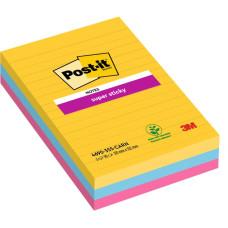 POST-IT SUPER STICKY CARNIVAL RIGHE 101*152  CF.3 BLOCCHETTI