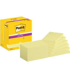 POST-IT® SUPER STICKY NOTES GIALLO CANARY 76X127 MM 12 BLOCCHETTI DA 90 FOGLI