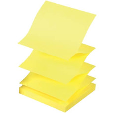 FOGLIETTI RIPOSIZIONABILI A FISARMONICA 70 G/M² GIALLO NEON 76X76 MM 6 BLOCC. DA 100 FF