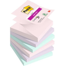 POST-IT® SUPER STICKY Z-NOTES FISARMONICA SOULFUL CONF. 6 BLOCCHETTI 90 FF 76X76