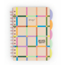QUADERNO A SPIRALE A5 A QUADRETTI CON DIVISORI - DREAMING, CREATING, SHINING QUADERNO A SPIRALE A5 A QUADRETTI CON DIVISORI - DREAMING, CREATING, SHINING