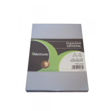 METHODO COPERTINE A4 PVC TRASPARENTI PER RILEGATURA 180 MICRON