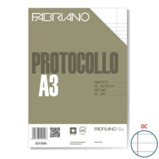 200 FOGLI PROTOCOLLO RIGATO 60 GR MARGINE LARGO CONF.200 FOGLI