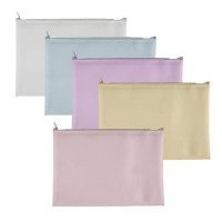 Busta Plastibor con zip in eva colori pastello - a5