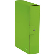 SCATOLA PORTAPROGETTI LEITZ WOW IN CARTONE DORSO 8 CM FORMATO 25X35 CM LIME METALLIZZATO