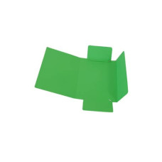 CARTELLA A TRE LEMBI CON ELASTICO CARTOTECNICA DEL GARDA 17X25 CM COLORE VERDE