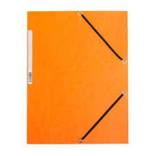 CARTELLINA A 3 LEMBI CON ELASTICO 24,3X32 CM CARTONCINO MANILLA 375 G/M² ARANCIO