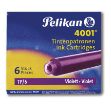 PELIKAN 4001 TP/6 CARTUCCE PER PENNA STILOGRAFICA VIOLA