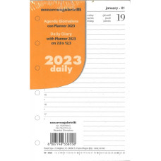 CANGINI RICAMBIO AGENDA 2025 ORGANIZER GIORNALIERO CON PLANNER 7,8X12,3 PICCOLO