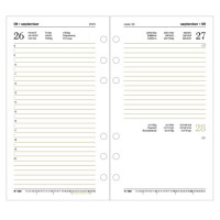 RICAMBIO AGENDA 2026 GIORNALIERO PER ORGANIZER 6 FORI - 7,8x12,3 CM - CON PLANNER - CANGINI