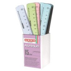ARDA BARATTOLO 24 RIGHELLI ALUMINIUM FROSTCOLOR 15CM