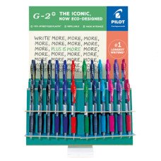 ESPOSITORE 72 PENNE GEL A SCATTO PILOT G-2 0,7 MM COLORI ASSORTITI