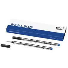REFILL PER PENNE ROLLER MONTBLANC PUNTA MEDIA - BLU - CONF. 2 PEZZI