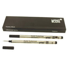 REFILL PER PENNE ROLLER MONTBLANC PUNTA MEDIA - NERO - CONF. 2 PEZZI