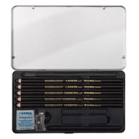 Lyra set disegno charcoal carboncini in matita