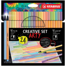 STABILO CREATIVE SET ARTY  AST.CARTONE DA 12 POINT 88 E 12 PEN 68