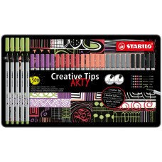 STABILO CREATIVE TIPS PASTEL SCATOLA METALLO 30 PEZZI