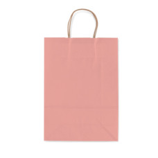 BORSA SHOPPER ALLEGRA TINTA UNITA FASHION SU KRAFT - ROSA CIPRIA 36X12X41 CM - CONF. 25 PZ