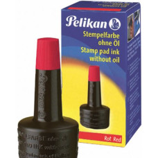 PELIKAN INCHIOSTRO TIMBRI FLAC.28ML CONF.10 PEZZI ROSSO