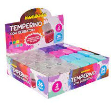 TEMPERAMATITE 2 FORI SERBATOIO QUADRO CONF. 24 PEZZI COLORI PASTELLO ASS..