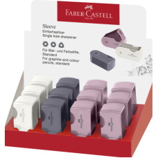 FABER CASTELL TEMPERAMATITE MINI SLEEVE ESPOSITORE DA 12 PEZZI E 3 COLORI ASSORTITI