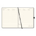 AGENDA SETTIMANALE 2027 BLACK COLOR 19X25 CM BORDO BLU