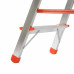 SCALETTA DOPPIO STYLO IN ALLUMINIO 3 GRADINI PIANO - 0.44XH.0.83 M