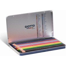 GIOTTO STILNOVO MATITE COLORATE ACQUARELLABILI 12 PZ. AST. IN METALLO