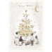 BIGLIETTI NATALIZI BUON/FELICE NATALE 2X18 CM CONF. 6 PEZZI ASSORTITI