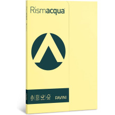 RISMA ACQUA CARTONCINO COLORATO 200 GR 50 FOGLI A4 GIALLO CHIARO