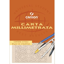 CANSON BLOCCO CARTA MILLIMETRATA 10FG A4