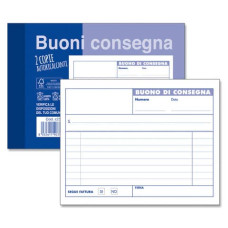 BUONI CONSEGNA DUE COPIE 50FG 2P 15X10 CARTA CHIMICA