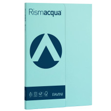 RISMA ACQUA CARTONCINO COLORATO 200 GR 50 FOGLI A4 CELESTE A69T544