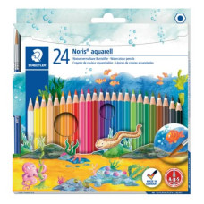 STAEDTLER 24 MATITE ACQUARELLABILI CON PENNELLO NORIS CLUB