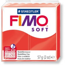 FIMO SOFT PASTA X MODELLARE PANETTO 57GR. ROSSO INDIGO