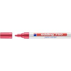 EDDING 750 PAINT MARKER PUNTA TONDA 2/4MM CF.10 MARCATORI ROSSO