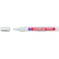 EDDING 750 PAINT MARKER PUNTA TONDA 2/4MM CF.10 MARCATORI BIANCO