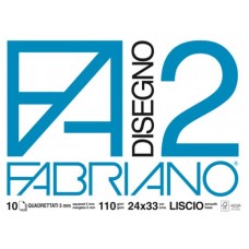 FABRIANO ALBUM DISEGNO F2 24X33 10FG PUNTO METALLICO CF.10 ALBUM QUADRETTO 5MM