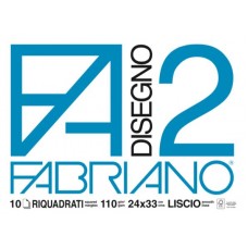FABRIANO ALBUM DISEGNO F2 24X33 10FG PUNTO METALLICO CF.10 ALBUM LISCIO/RIQUADRATO