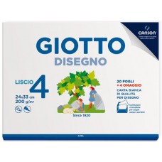 DISPLAY GIOTTO DISEGNO 4 ALBUM LISCIO 24*33 24FF 200GR 18 PZ