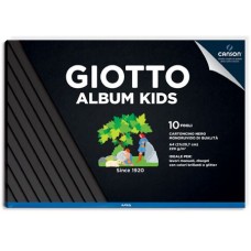 GIOTTO ALBUM KIDS A4 CARTA NERA 10FF 220GR CF.5
