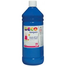 DECO TEMPERA FLACONE 500ML. BLU CYANO