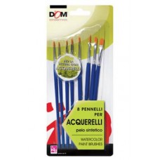 PENNELLI PER COLORI ACQUERELLO BLISTER 8 PEZZI ASSORTITI