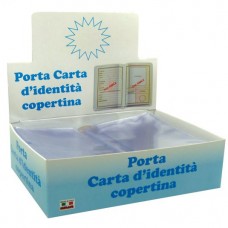 ALPLAST ESPOSITORE PORTA CARTA D'IDENTITA CRISTAL A COPERTINA  CF. 100 PZ