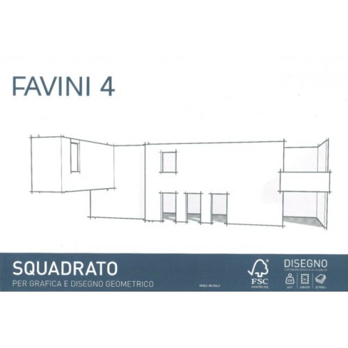 Album Favini 4 - 24x33 Cm, 220 Gr, 20 Fogli Lisci | Per Disegno