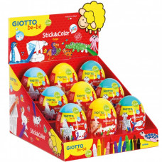 GIOTTO BE-BE' STICK COLOR EGGS SET DISPLAY 9 PEZZI